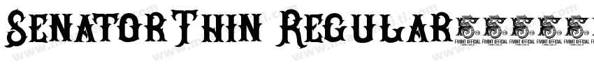 SenatorThin Regular字体转换